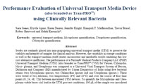 transpro poster performance eval using clinically relevant bacteria